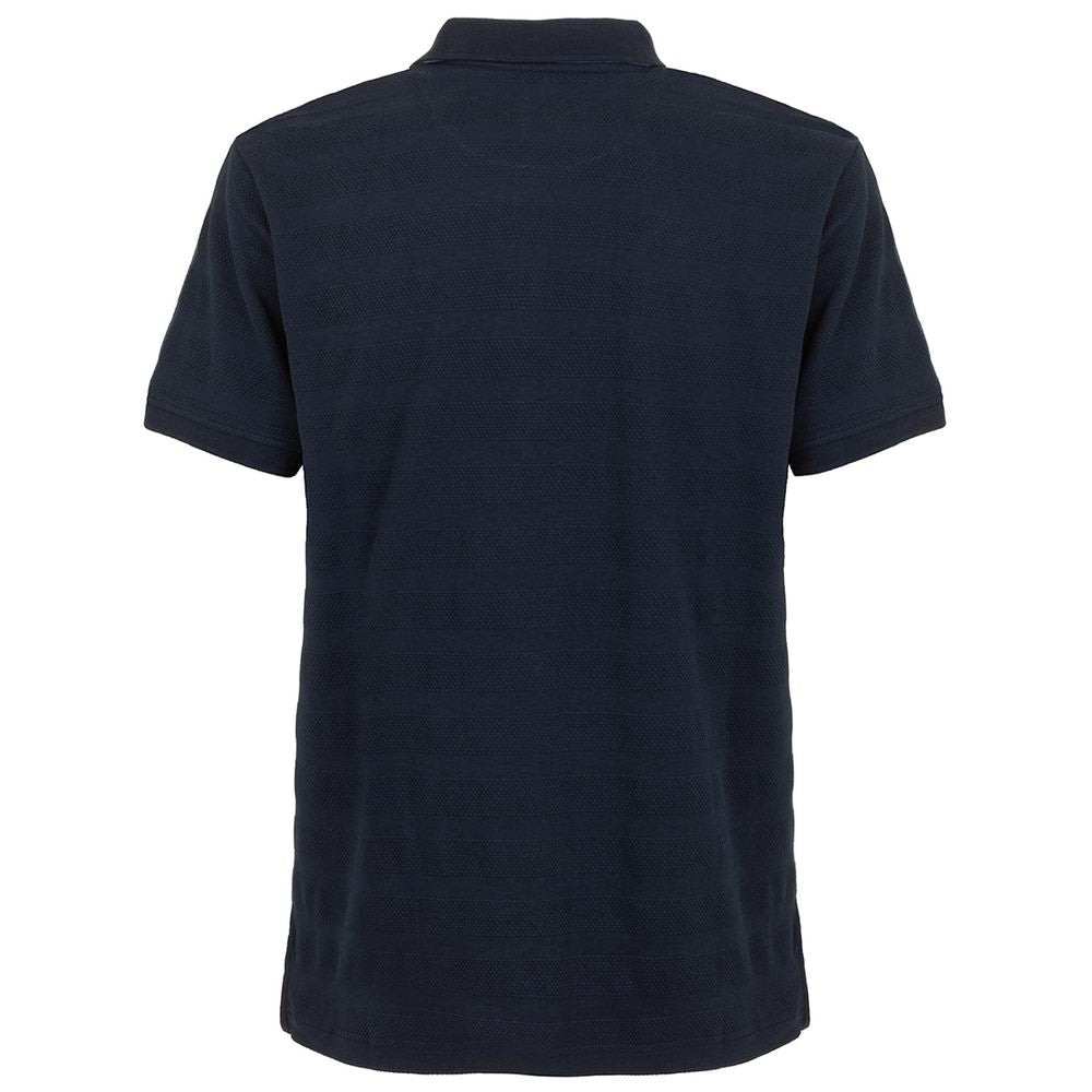Fred Mello Blue Cotton Polo Shirt