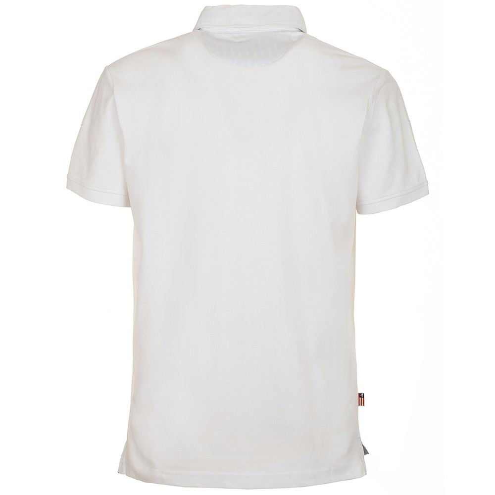 Fred Mello White Cotton Polo Shirt