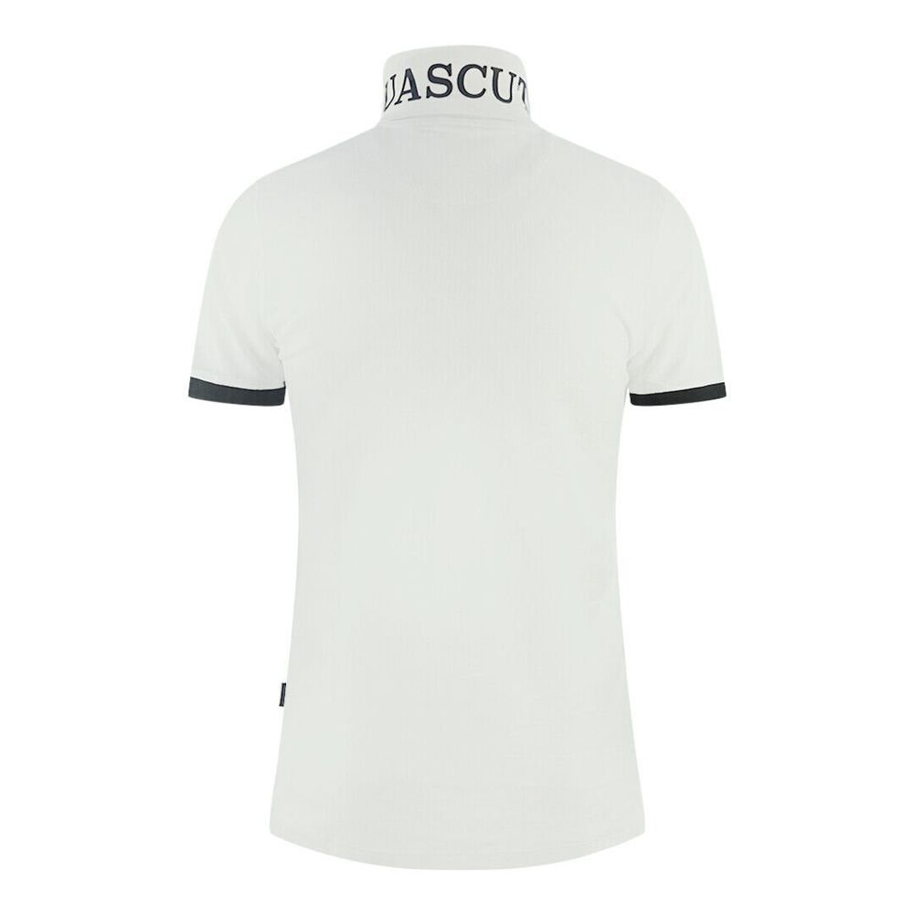 Aquascutum White Cotton Polo Shirt