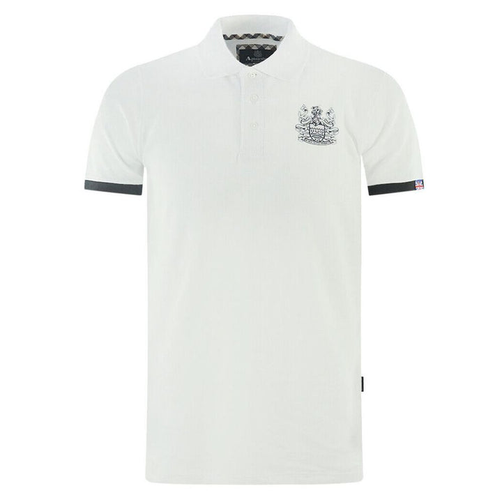 Aquascutum White Cotton Polo Shirt