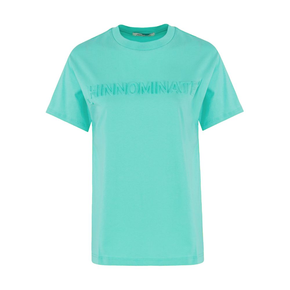 Hinnominate Green Cotton Tops & T-Shirt