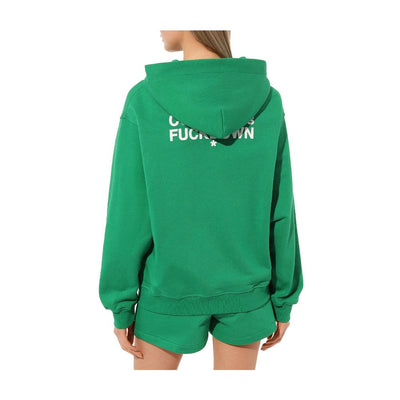 Comme Des Fuckdown Green Cotton Sweater