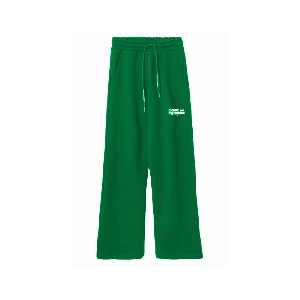 Comme Des Fuckdown Green Cotton Jeans & Pant