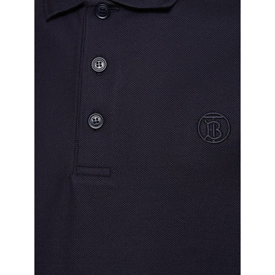 Burberry Blue Cotton Polo Shirt