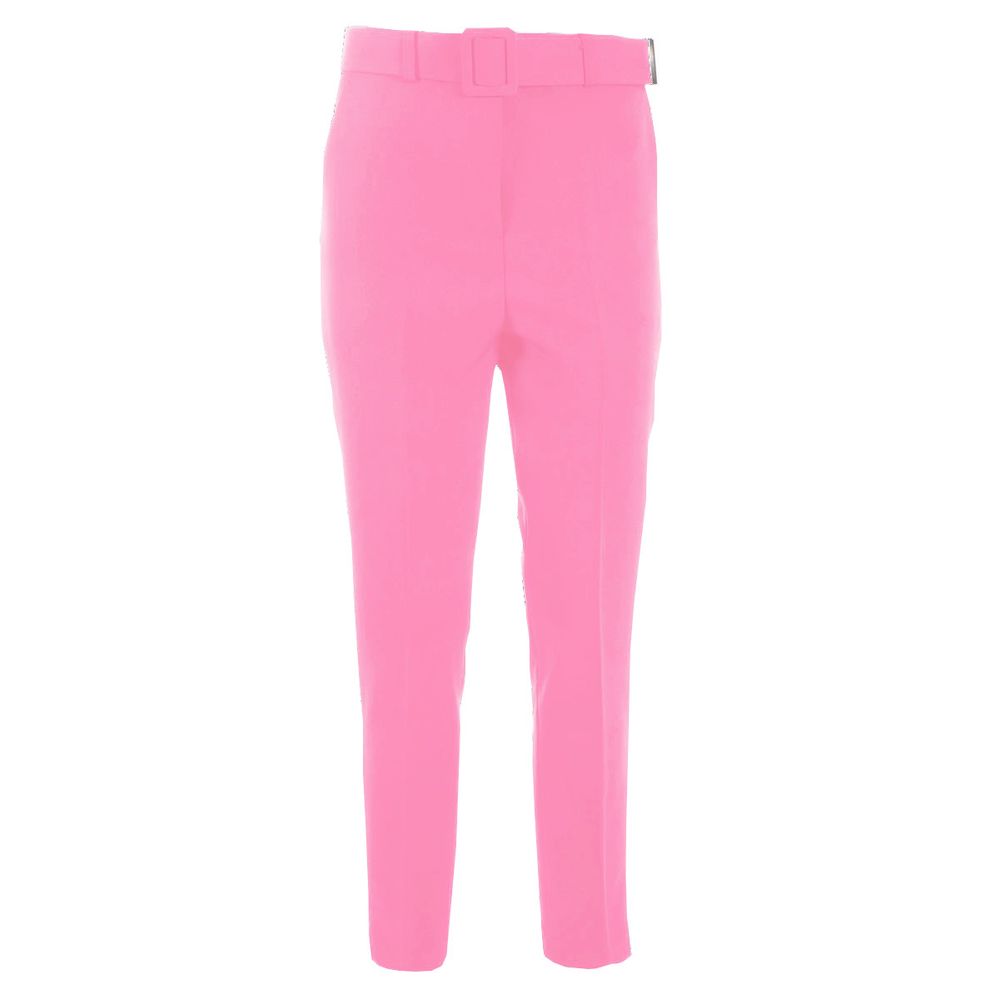Yes Zee Pink Polyester Jeans & Pant