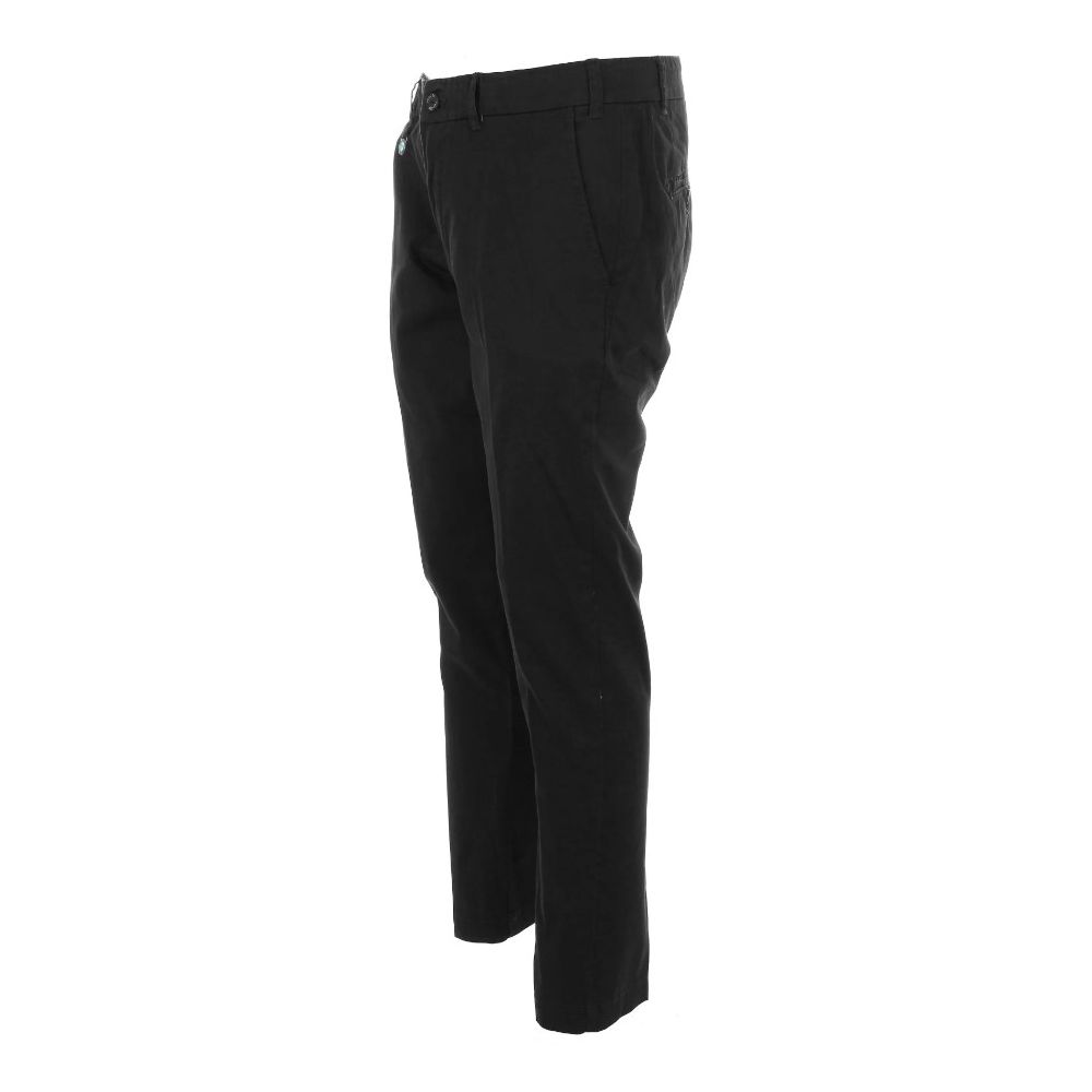 Yes Zee Black Cotton Jeans & Pant