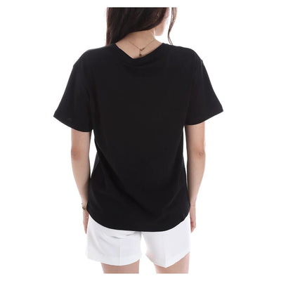 Yes Zee Black Cotton Tops & T-Shirt