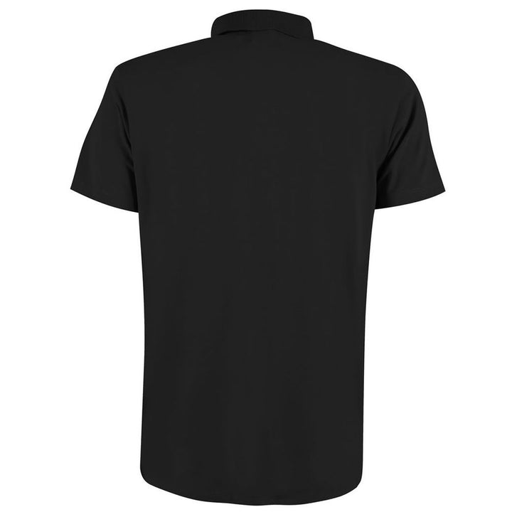 Yes Zee Black Cotton Polo Shirt