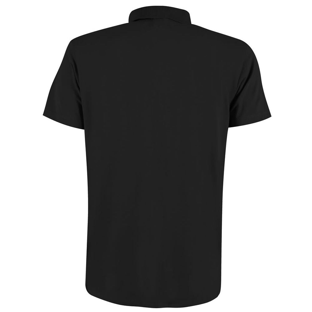 Yes Zee Black Cotton Polo Shirt
