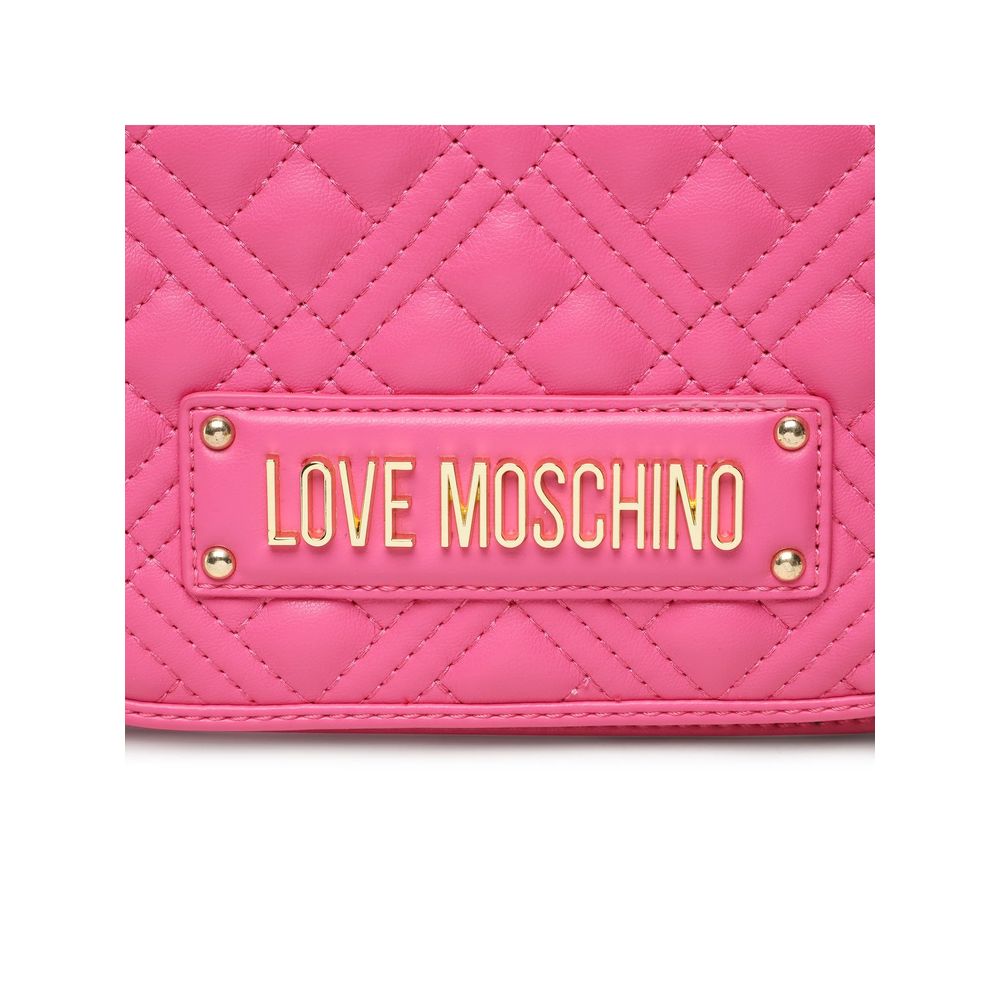 Love Moschino Fuchsia Artificial Leather Crossbody Bag