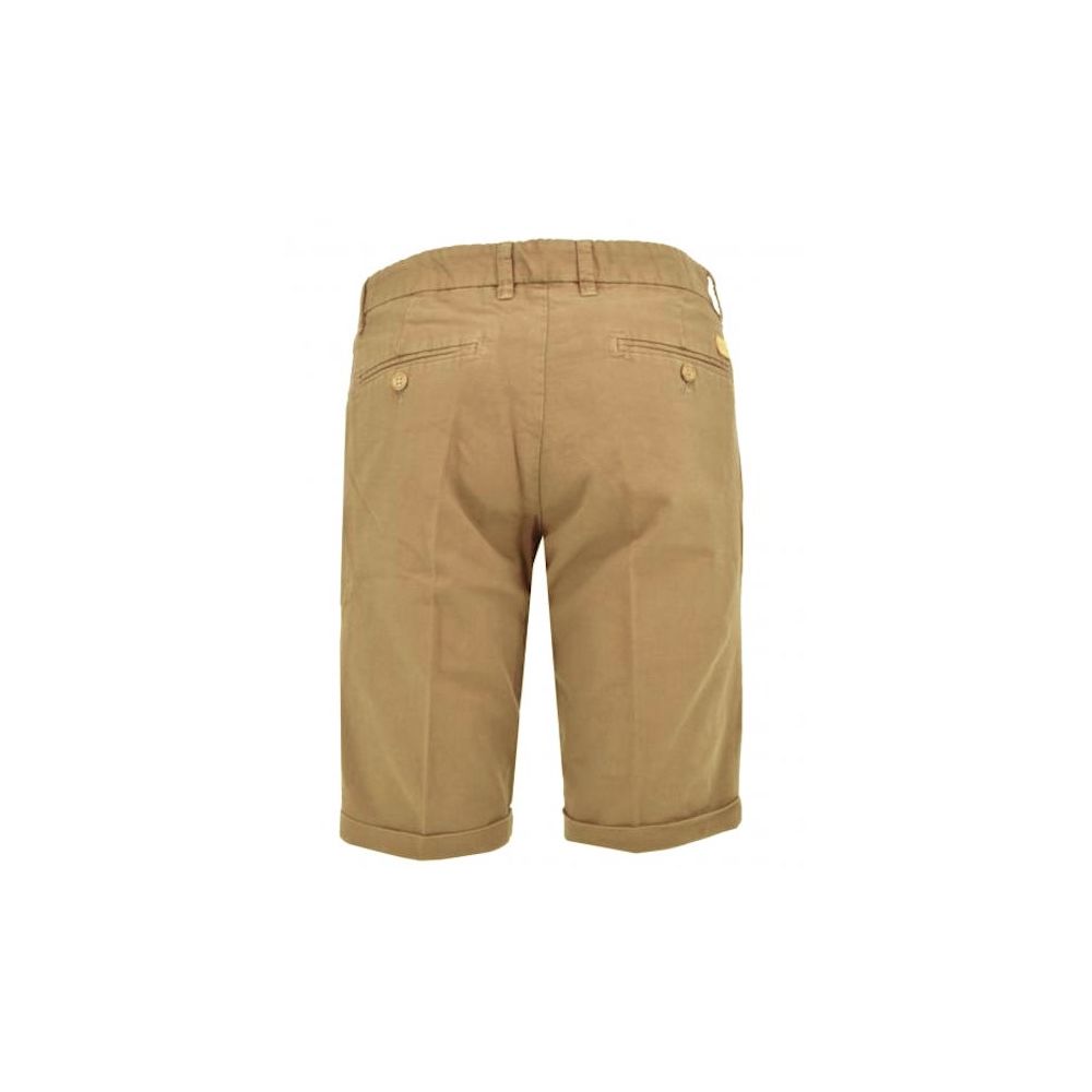 Yes Zee Brown Cotton Short