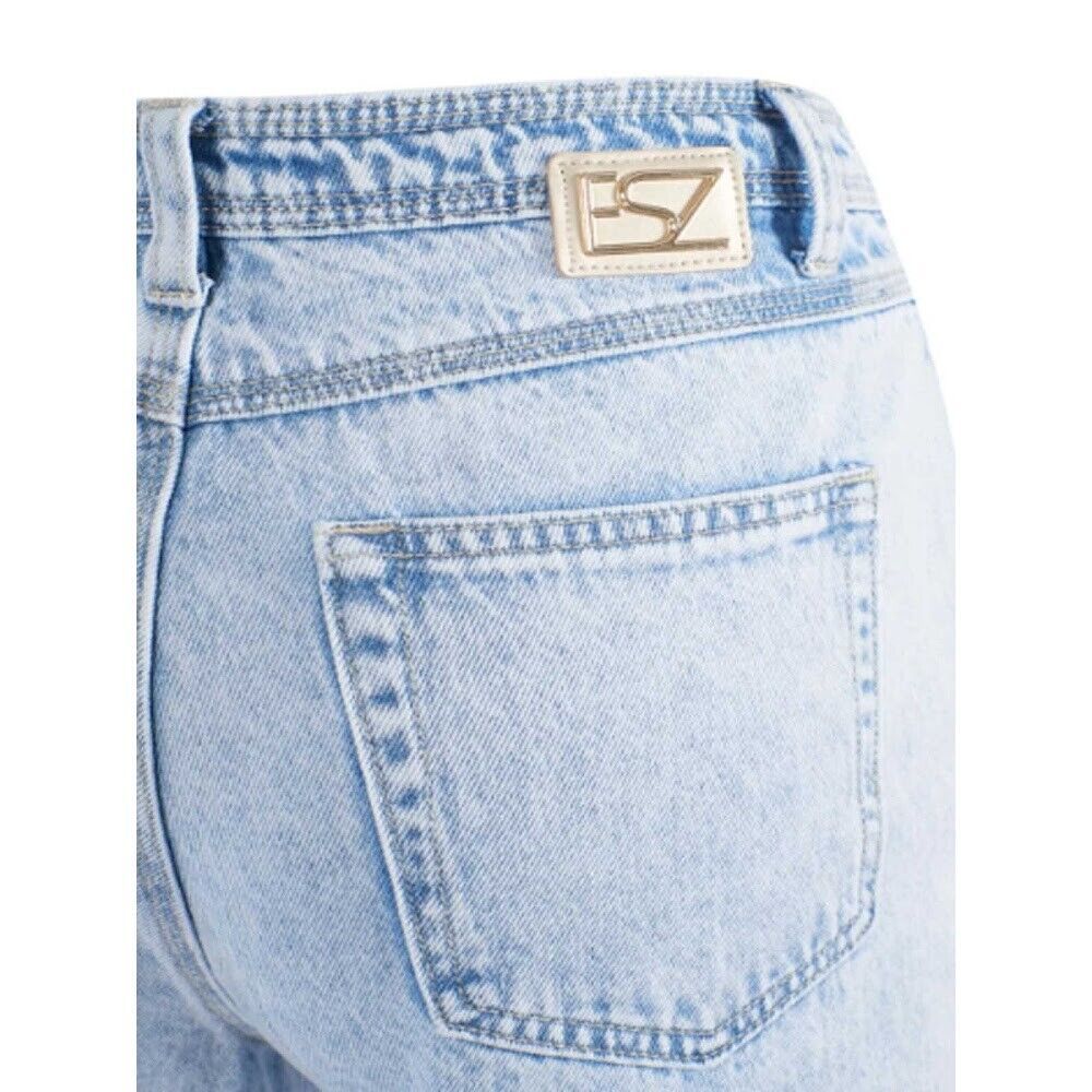 Yes Zee Light Blue Cotton Jeans & Pant