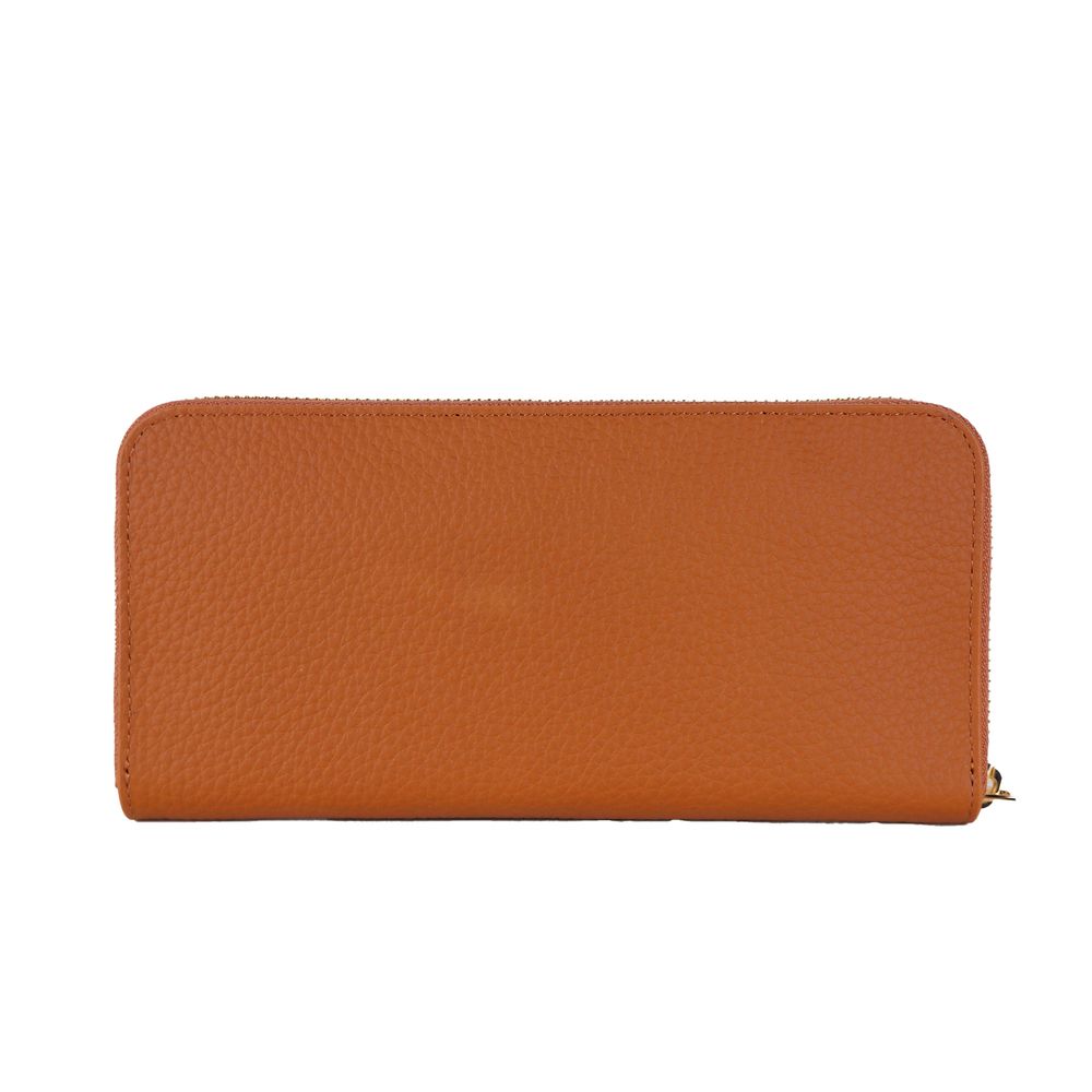 Baldinini Trend Orange Leather Wallet