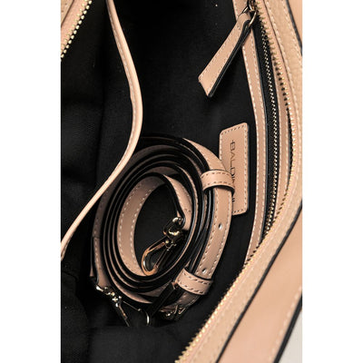 Baldinini Trend Beige Leather Di Calfskin Handbag
