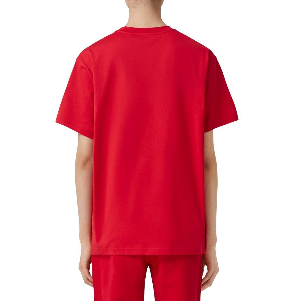 Burberry Red Cotton T-Shirt
