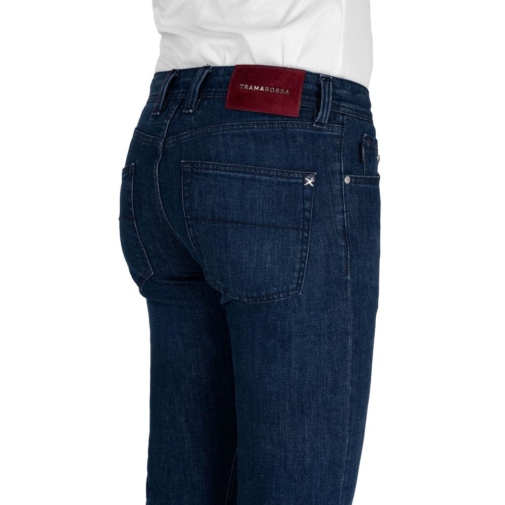Tramarossa Blue Cotton Jeans & Pant