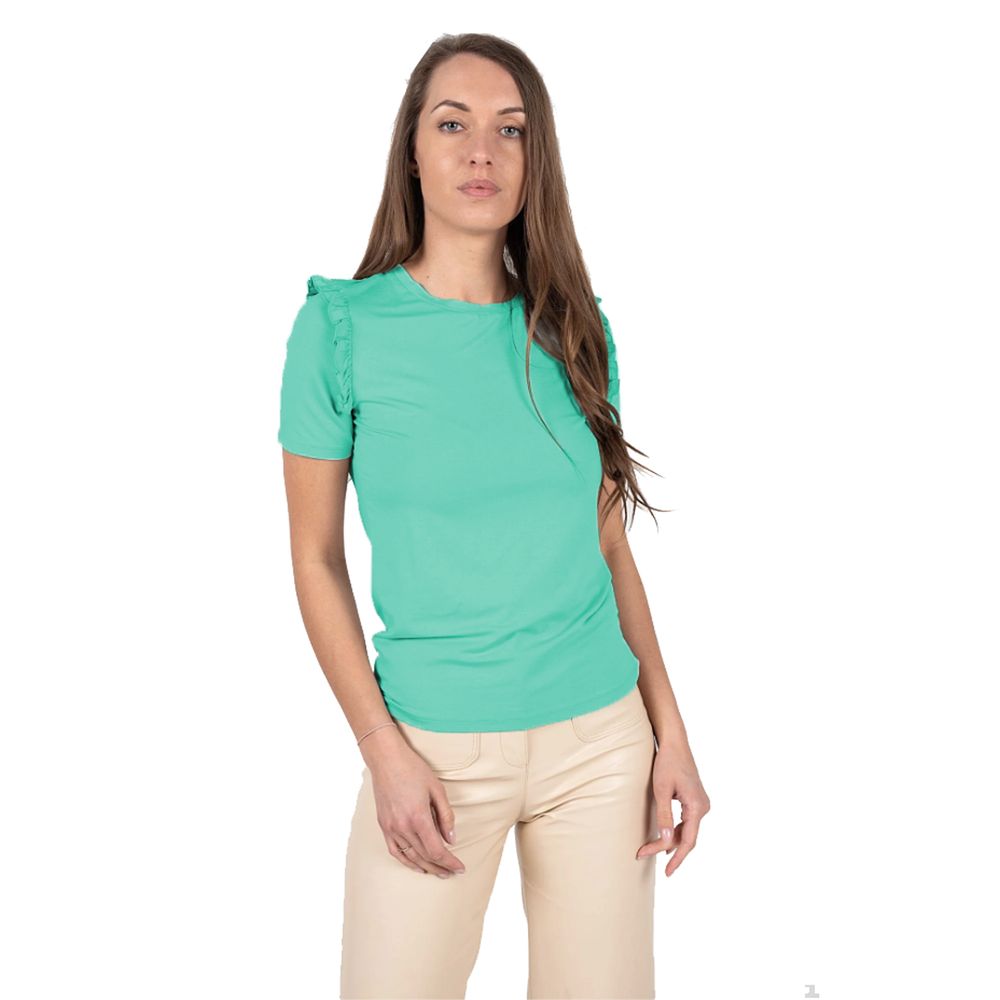 Patrizia Pepe Green Viscose Tops & T-Shirt
