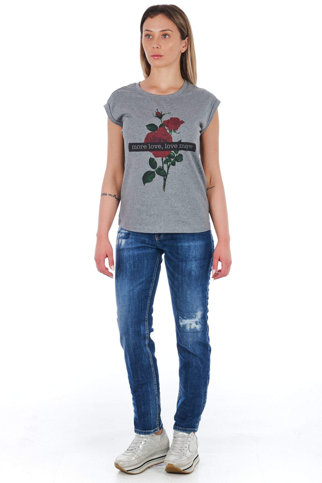 Frankie Morello Blue Cotton Jeans & Pant Blue, feed-1, Frankie Morello, Jeans & Pants - Women - Clothing, W26 | IT40 at SEYMAYKA