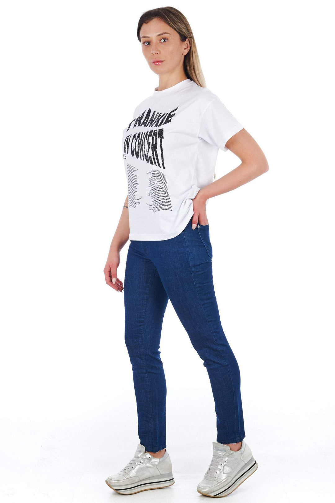 Frankie Morello Blue Cotton Jeans & Pant Blue, feed-1, Frankie Morello, Jeans & Pants - Women - Clothing, W27 | IT41 at SEYMAYKA
