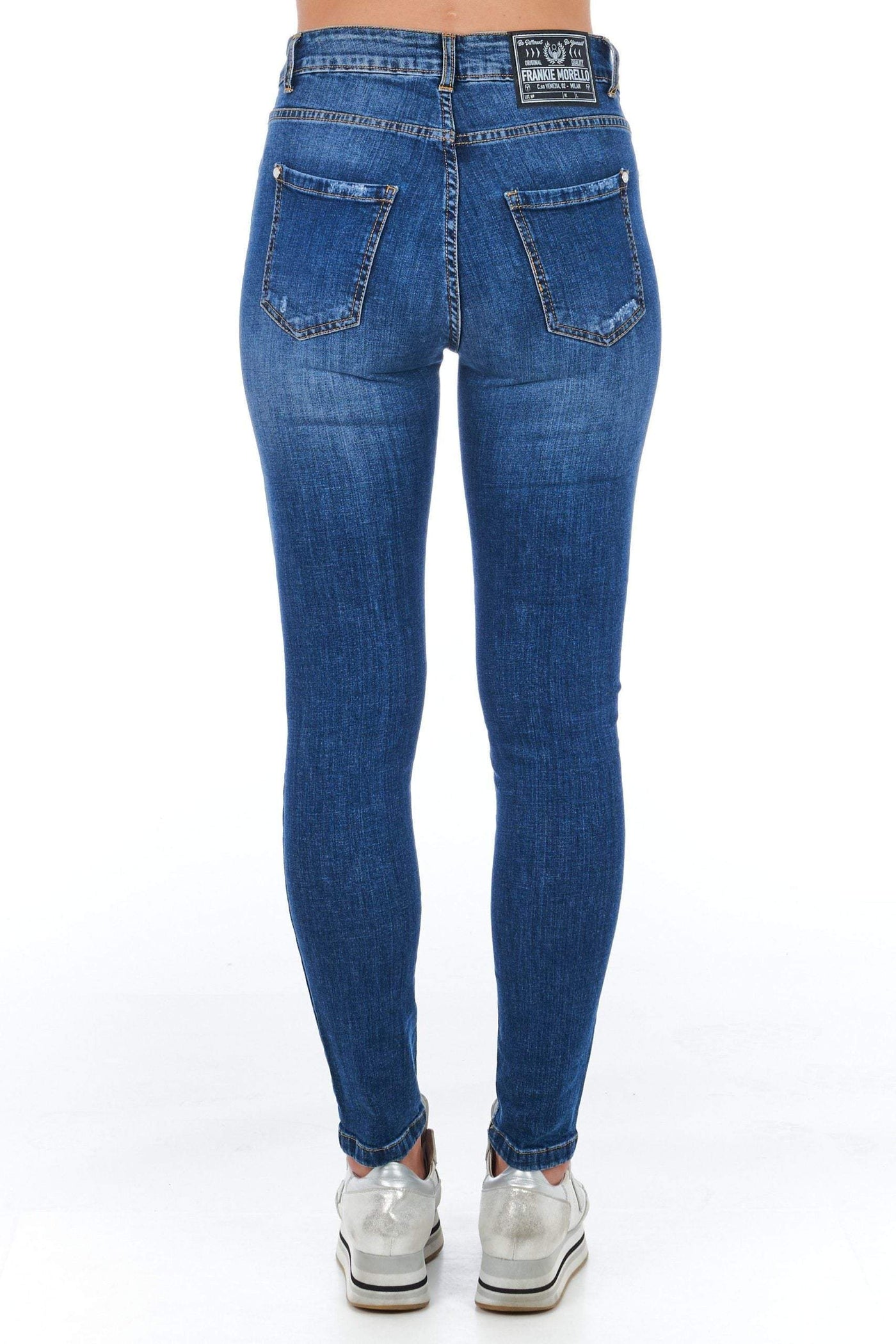Frankie Morello Blue Jeans & Pant Blue, feed-1, Frankie Morello, Jeans & Pants - Women - Clothing, W26 | IT40, W27 | IT41, W28 | IT42, W29 | IT43, W30 | IT44 at SEYMAYKA