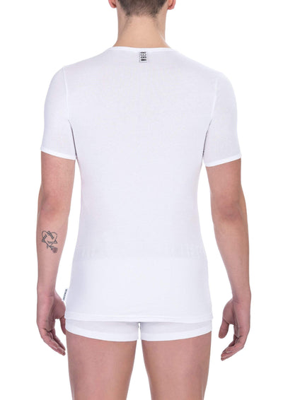 Bikkembergs White Cotton T-Shirt #men, Bikkembergs, feed-1, L, M, S, T-Shirts - Men - Clothing, White, XL, XXL at SEYMAYKA