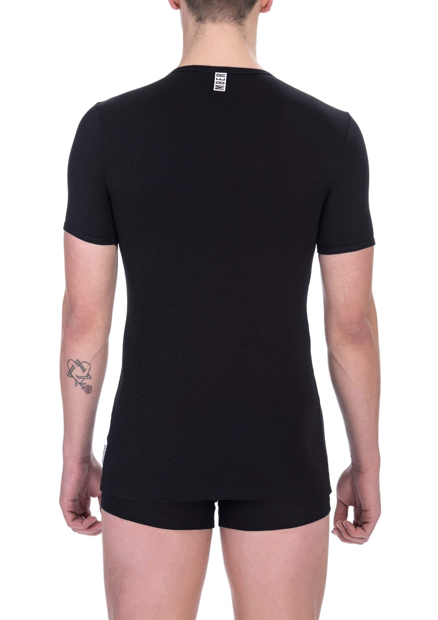 Bikkembergs Black Cotton T-Shirt #men, Bikkembergs, Black, feed-1, L, M, S, T-Shirts - Men - Clothing at SEYMAYKA
