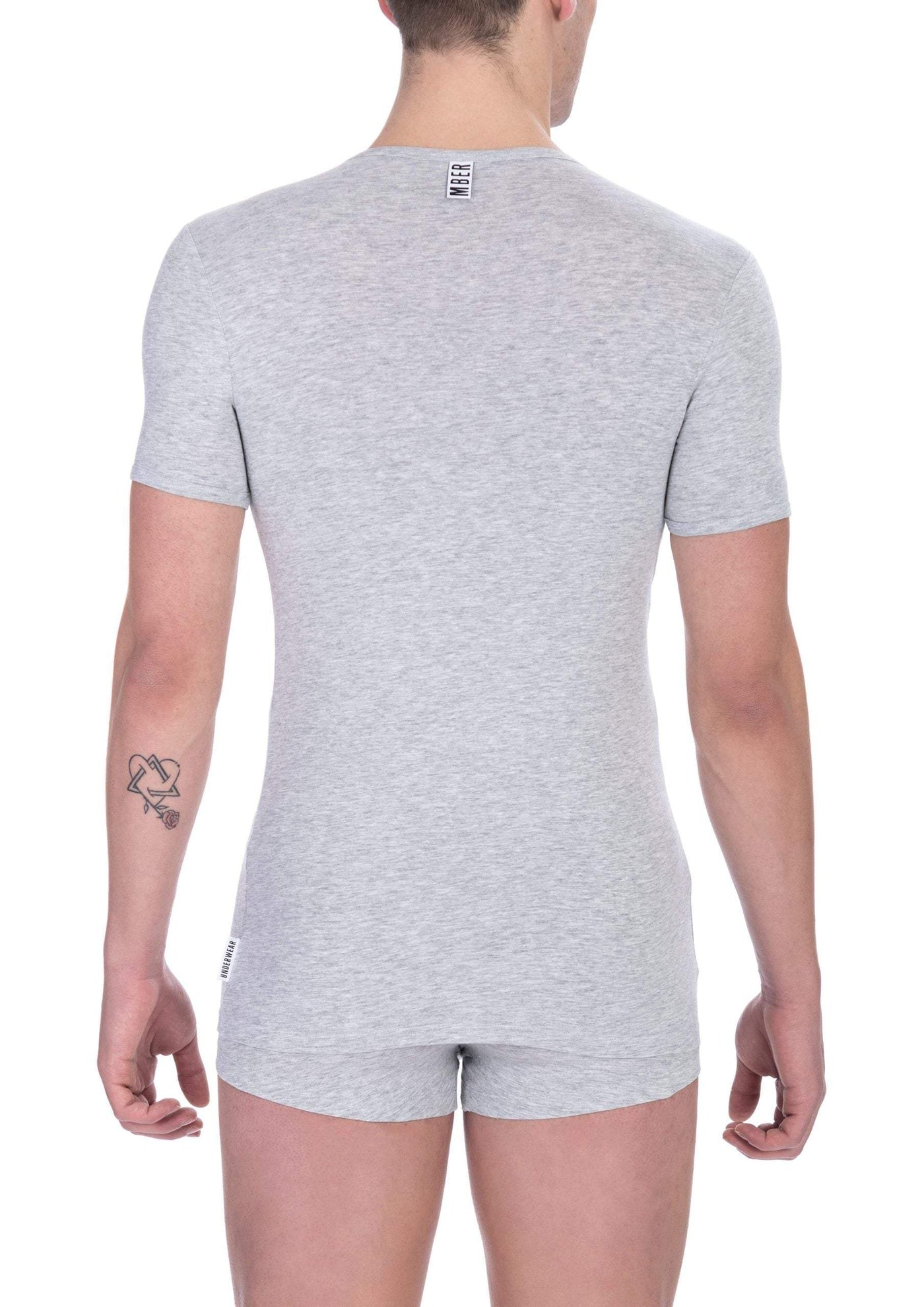 Bikkembergs Gray Cotton T-Shirt #men, Bikkembergs, feed-1, Gray, L, M, S, T-Shirts - Men - Clothing, XL, XXL at SEYMAYKA