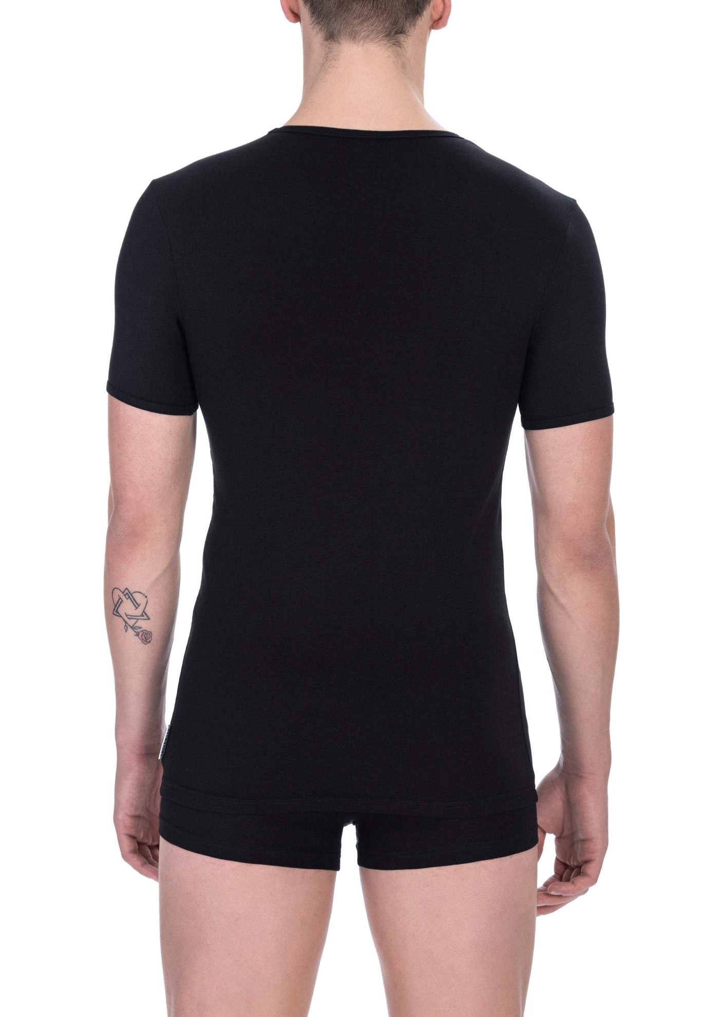 Bikkembergs Black Cotton T-Shirt #men, Bikkembergs, Black, feed-1, L, M, T-Shirts - Men - Clothing at SEYMAYKA