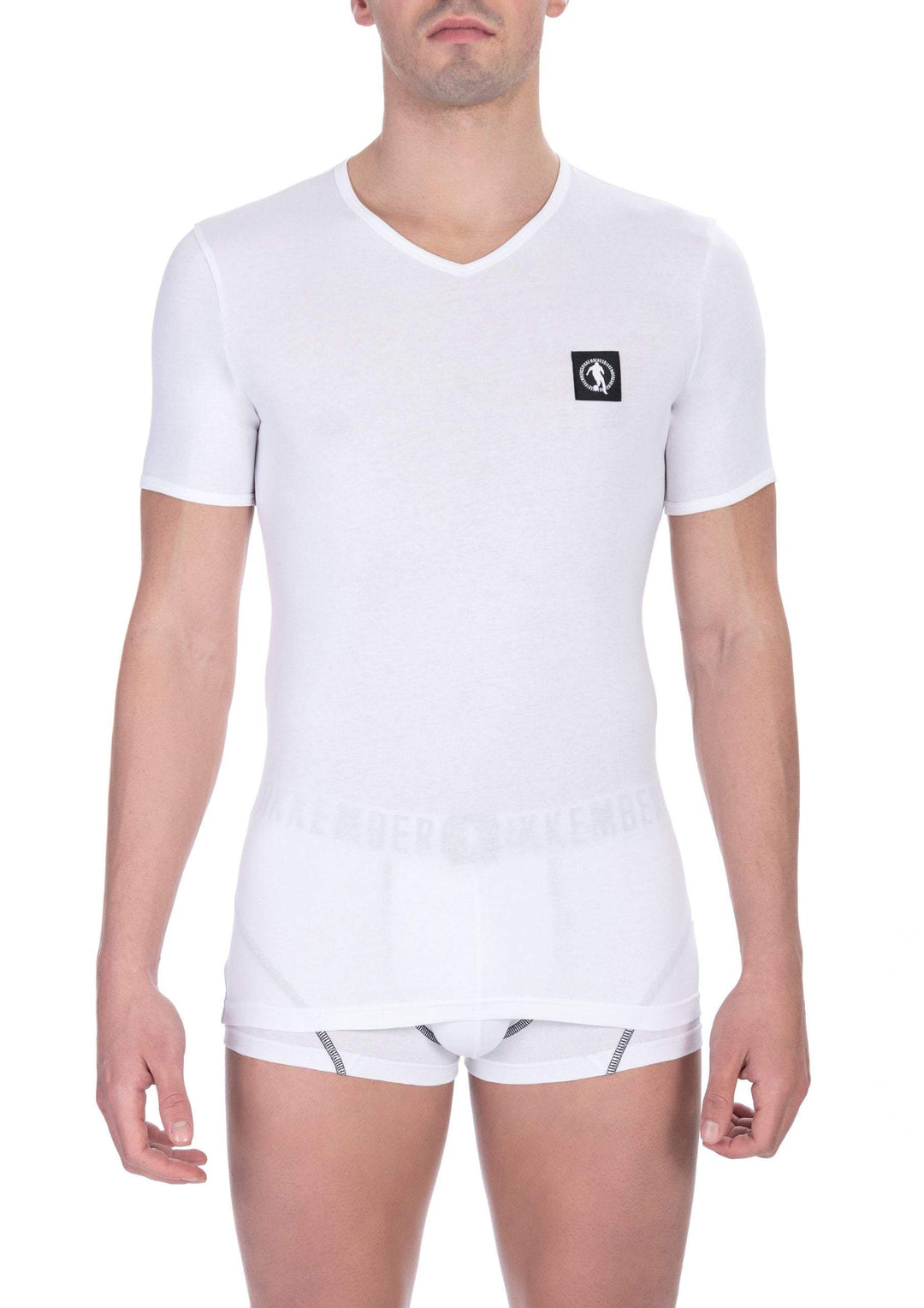 Bikkembergs White Cotton T-Shirt #men, Bikkembergs, feed-1, L, M, S, T-Shirts - Men - Clothing, White, XL, XXL at SEYMAYKA