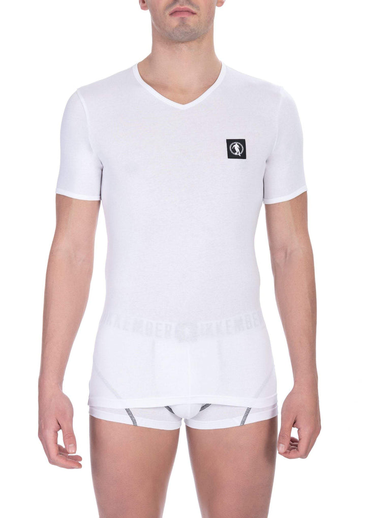 Bikkembergs White Cotton T-Shirt #men, Bikkembergs, feed-1, L, M, S, T-Shirts - Men - Clothing, White, XL, XXL at SEYMAYKA