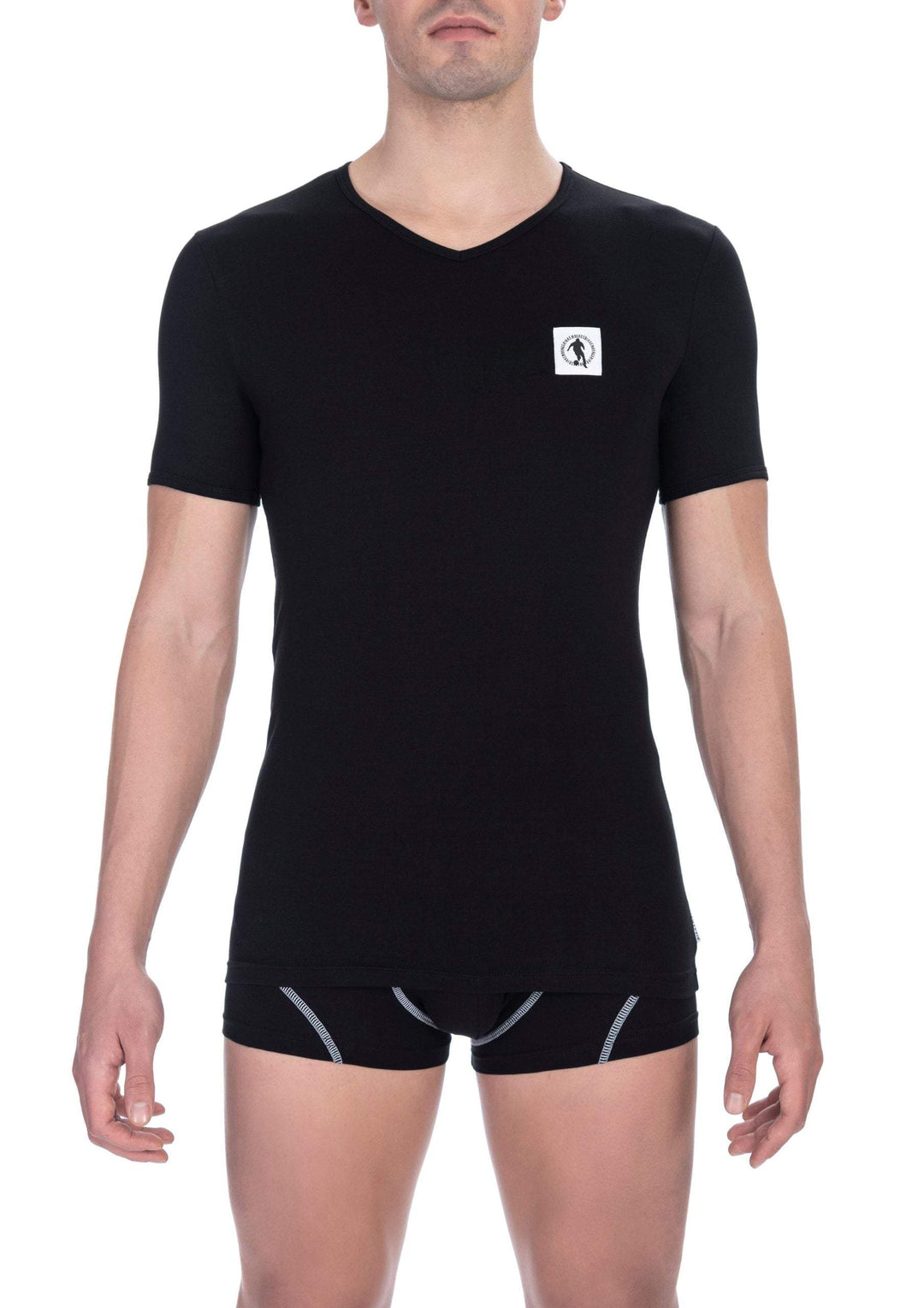 Bikkembergs Black Cotton T-Shirt #men, Bikkembergs, Black, feed-1, L, M, S, T-Shirts - Men - Clothing, XL, XXL at SEYMAYKA