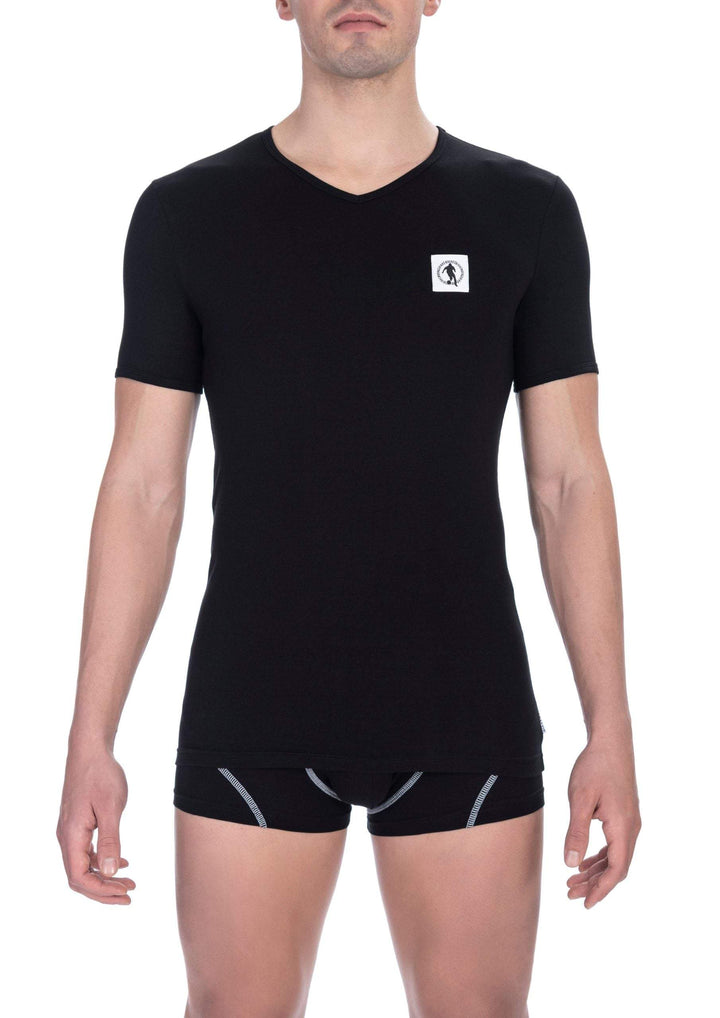 Bikkembergs Black Cotton T-Shirt #men, Bikkembergs, Black, feed-1, L, M, S, T-Shirts - Men - Clothing, XL, XXL at SEYMAYKA