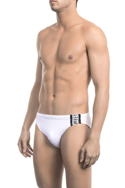 Bikkembergs White Polyamide Swimwear #men, Bikkembergs, feed-1, M, Swimwear - Men - Clothing, White, XL, XXL at SEYMAYKA