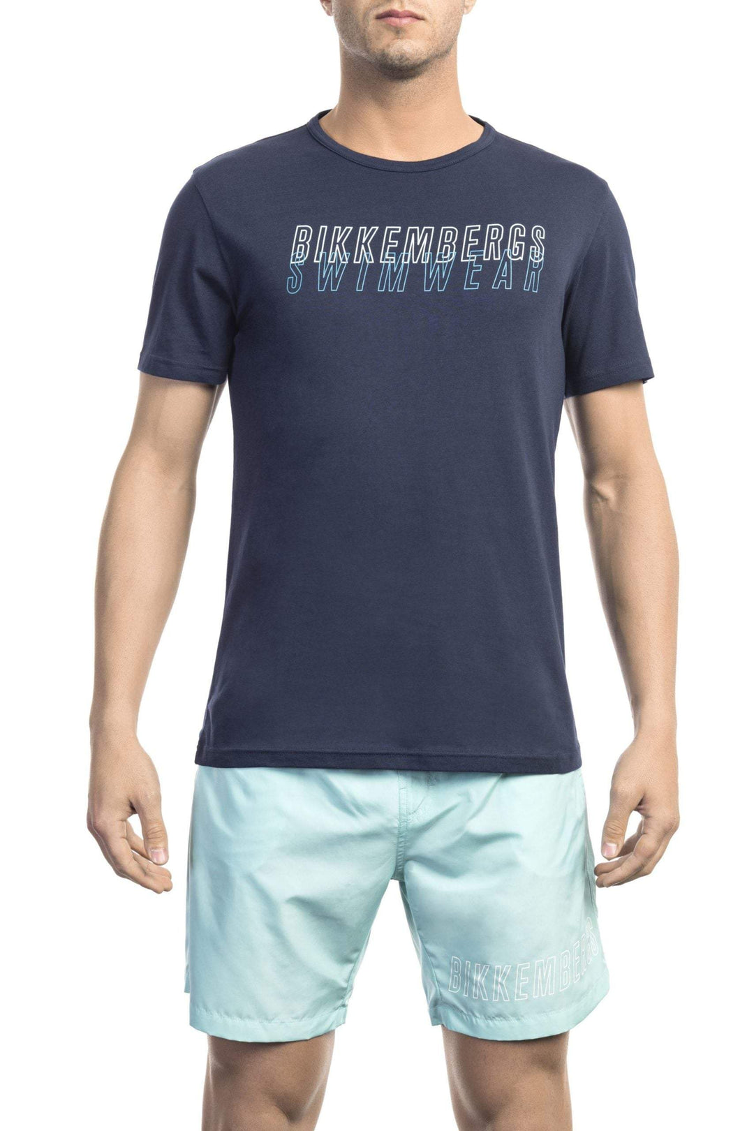 Bikkembergs Blue Cotton T-Shirt #men, Bikkembergs, Blue, feed-1, L, M, S, T-Shirts - Men - Clothing, XL, XXL at SEYMAYKA