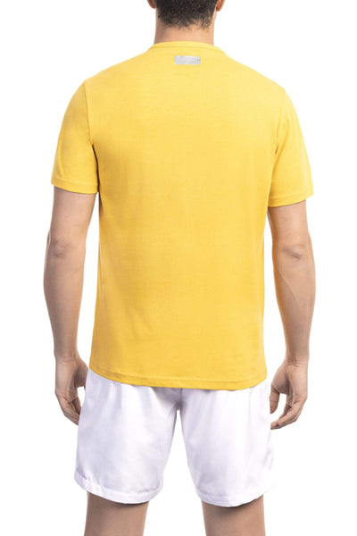 Bikkembergs Yellow Cotton T-Shirt #men, Bikkembergs, feed-1, L, M, S, T-Shirts - Men - Clothing, XL, XXL, Yellow at SEYMAYKA