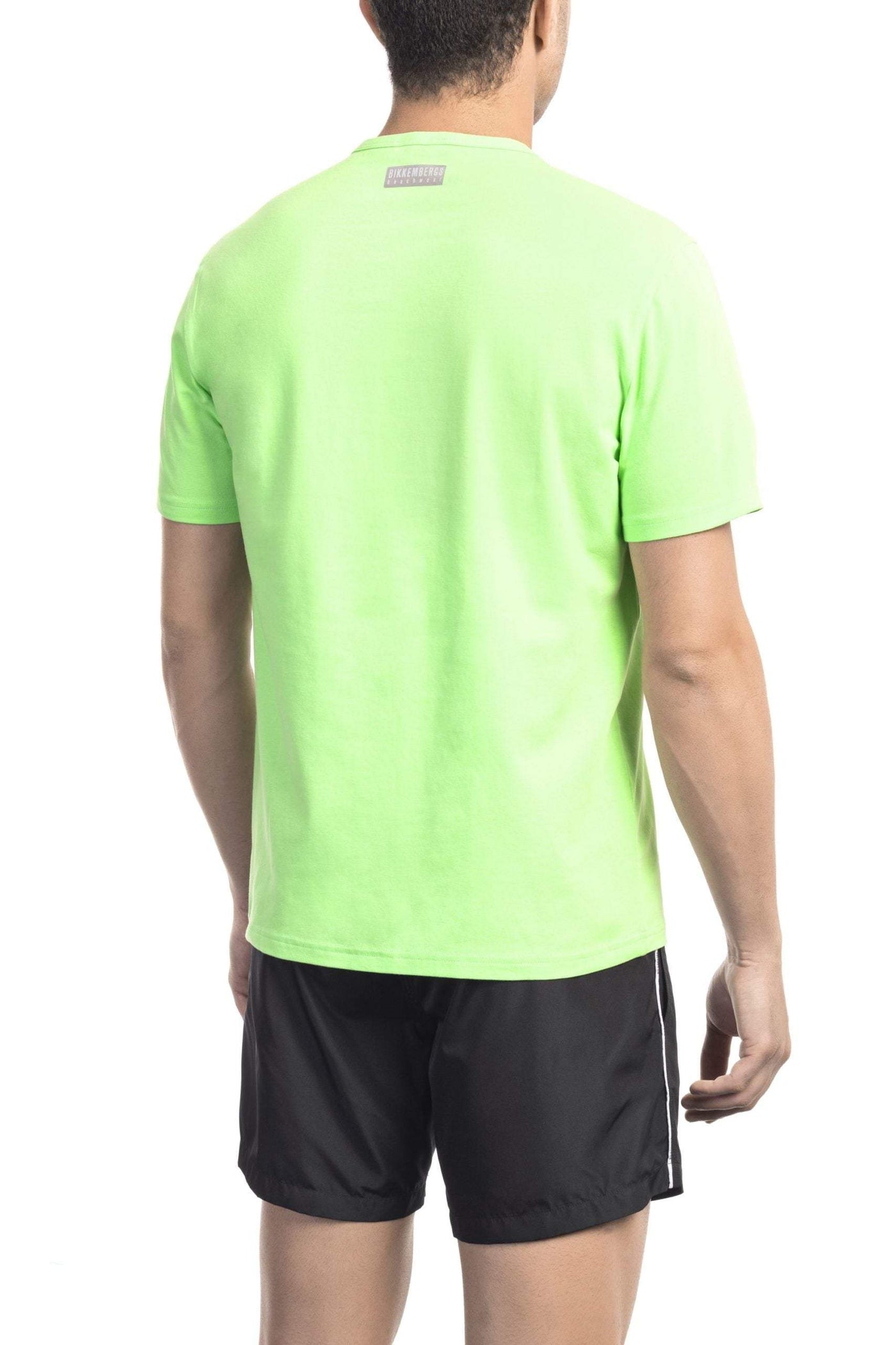 Bikkembergs Green Cotton T-Shirt #men, Bikkembergs, feed-1, Green, L, M, S, T-Shirts - Men - Clothing at SEYMAYKA