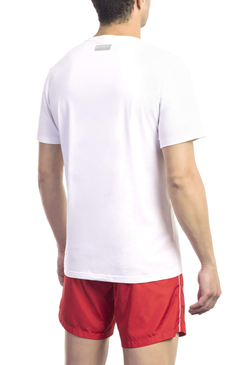 Bikkembergs White Cotton T-Shirt #men, Bikkembergs, feed-1, L, M, S, T-Shirts - Men - Clothing, White, XL, XXL at SEYMAYKA