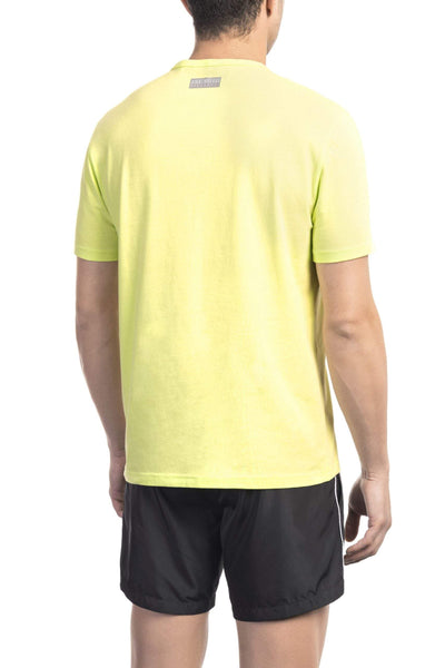 Bikkembergs Yellow Cotton T-Shirt #men, Bikkembergs, feed-1, L, M, S, T-Shirts - Men - Clothing, XL, XXL, Yellow at SEYMAYKA