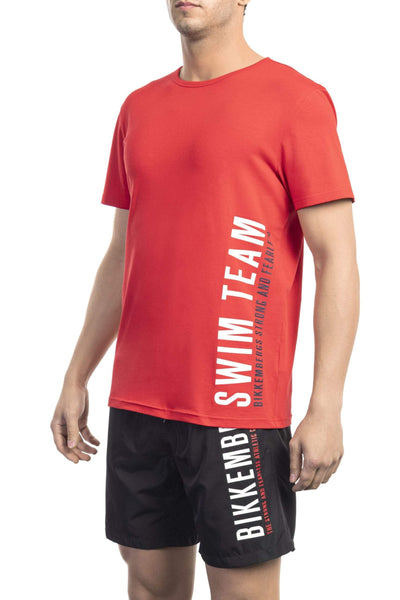 Bikkembergs Red Cotton T-Shirt #men, Bikkembergs, feed-1, L, M, Red, S, T-Shirts - Men - Clothing, XL, XXL at SEYMAYKA