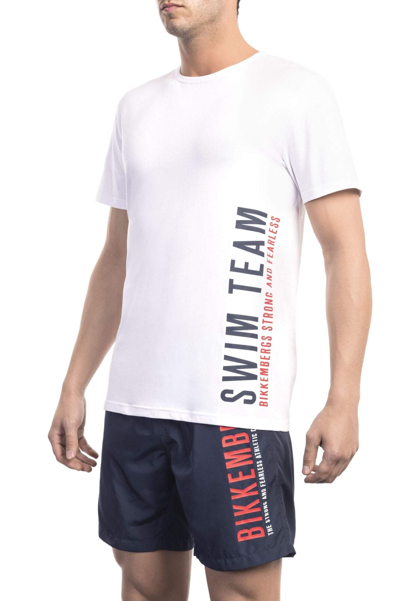Bikkembergs White Cotton T-Shirt #men, Bikkembergs, feed-1, L, M, S, T-Shirts - Men - Clothing, White, XL, XXL at SEYMAYKA