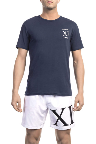 Bikkembergs Blue Cotton T-Shirt #men, Bikkembergs, Blue, feed-1, L, M, S, T-Shirts - Men - Clothing, XL at SEYMAYKA