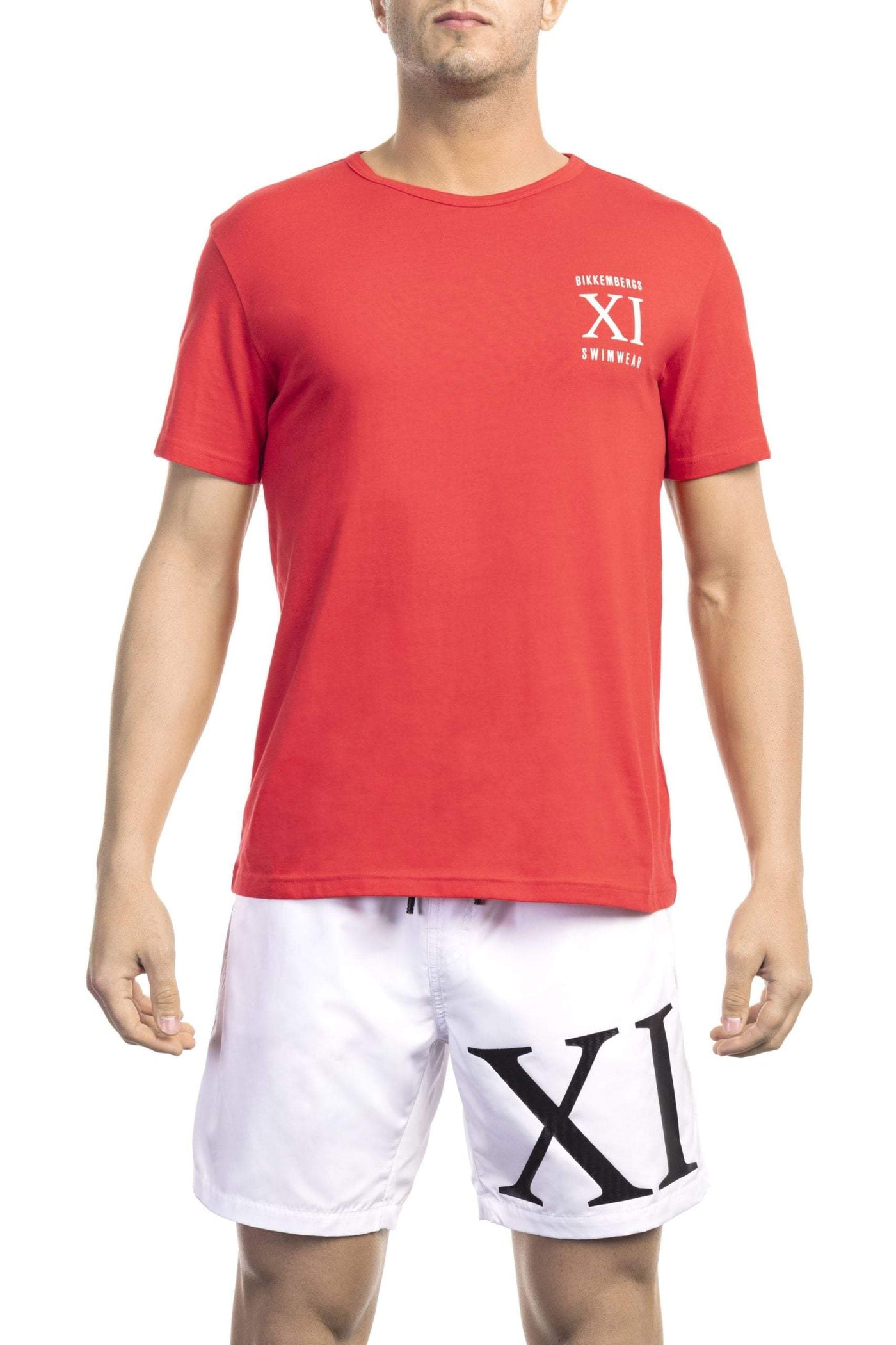Bikkembergs Red Cotton T-Shirt #men, Bikkembergs, feed-1, L, M, Red, S, T-Shirts - Men - Clothing, XL, XXL at SEYMAYKA