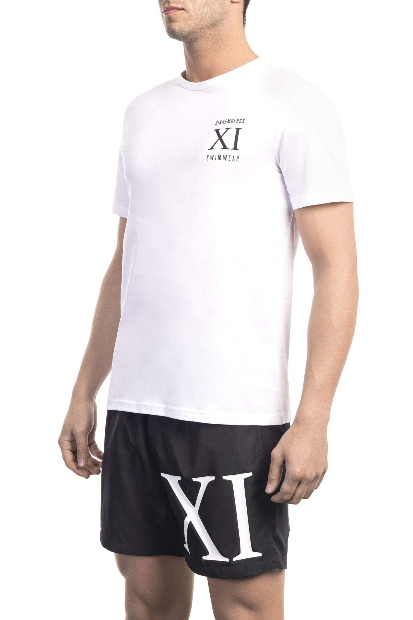 Bikkembergs White Cotton T-Shirt #men, Bikkembergs, feed-1, L, M, S, T-Shirts - Men - Clothing, White, XL at SEYMAYKA