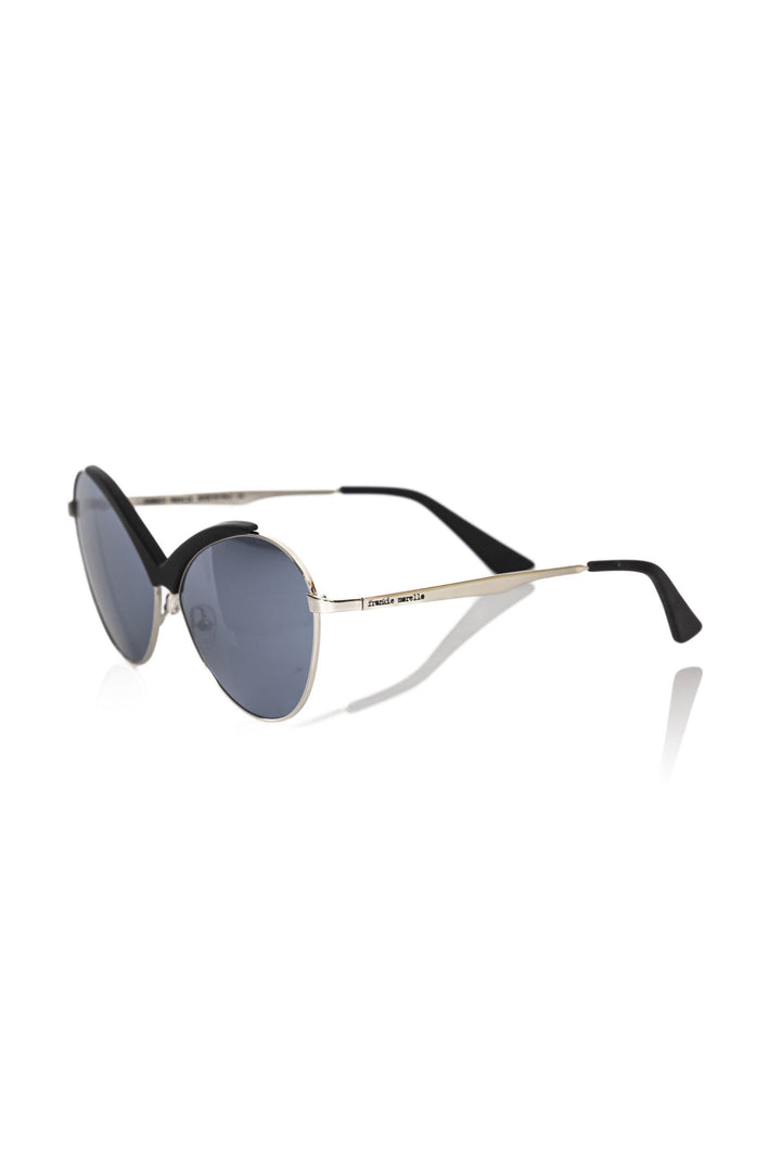 Frankie Morello Black Metallic Fibre Sunglasses