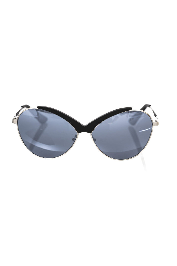 Frankie Morello Black Metallic Fibre Sunglasses