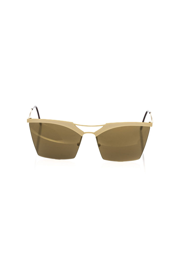 Frankie Morello Gold Metallic Fibre Sunglasses