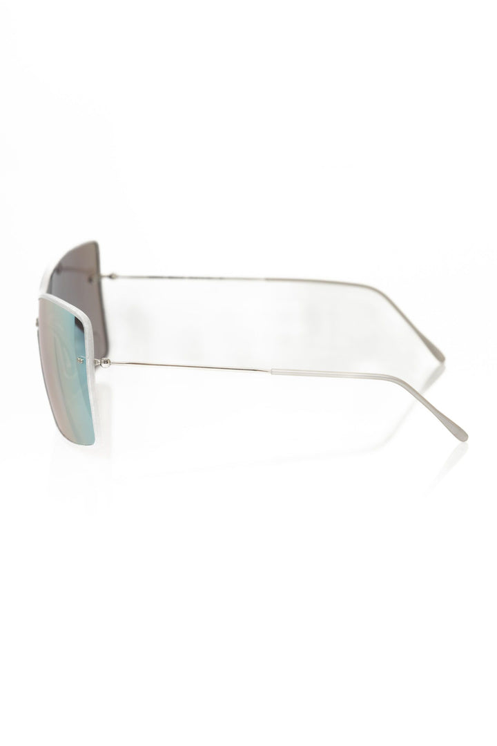 Frankie Morello Silver Metallic Fibre Sunglasses