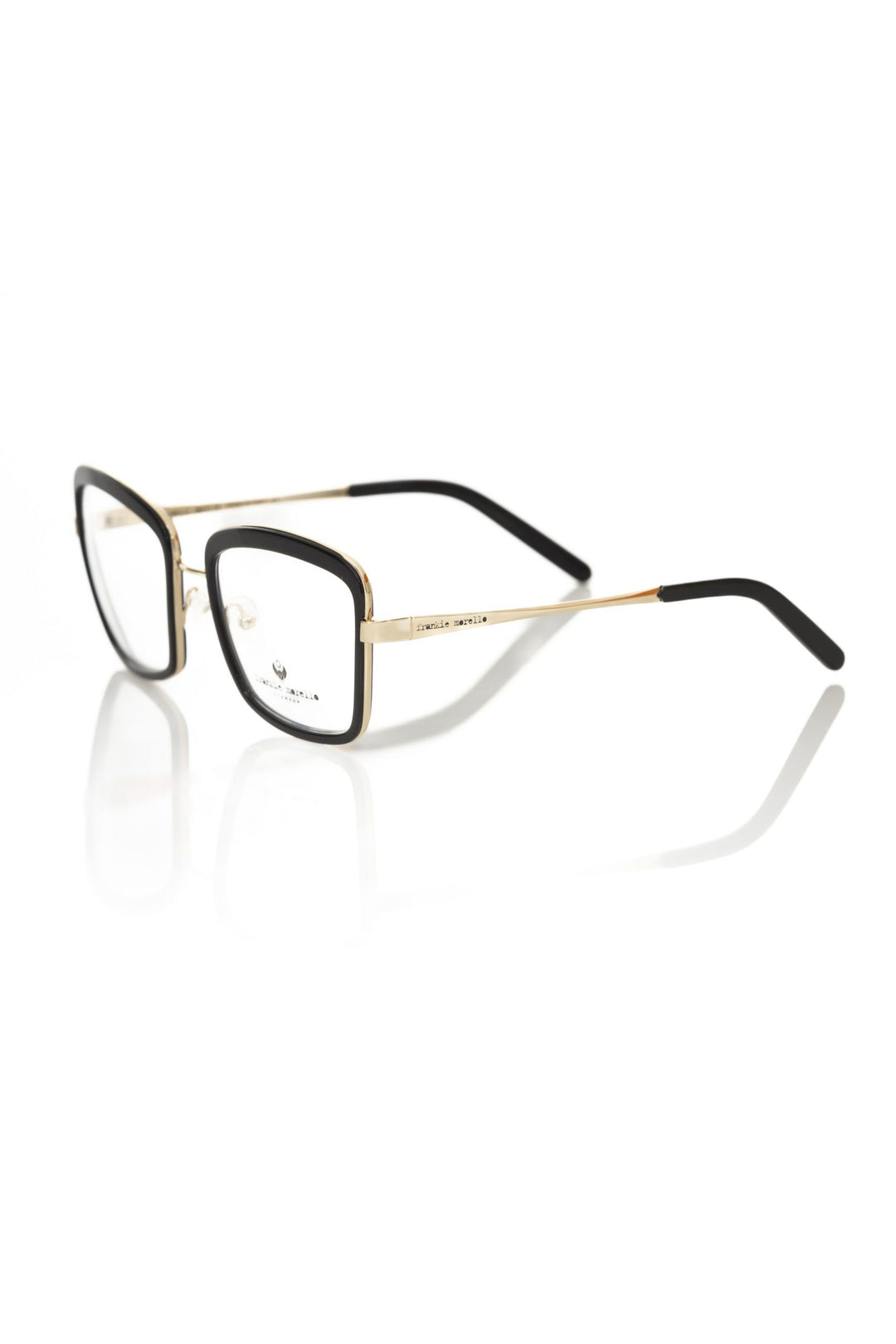 Frankie Morello Black Metallic Fibre Frames