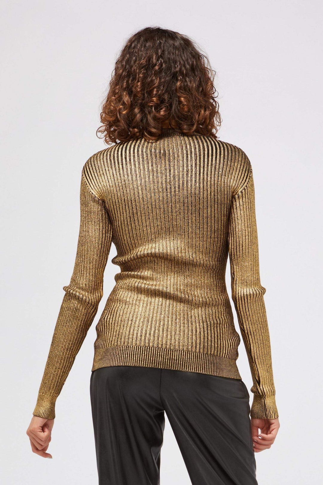 Custo Barcelona Gold Wool Sweater Custo Barcelona, feed-1, Gold, IT40 | XS, IT42 | S, IT44 | M, IT46 | L, Sweaters - Women - Clothing at SEYMAYKA