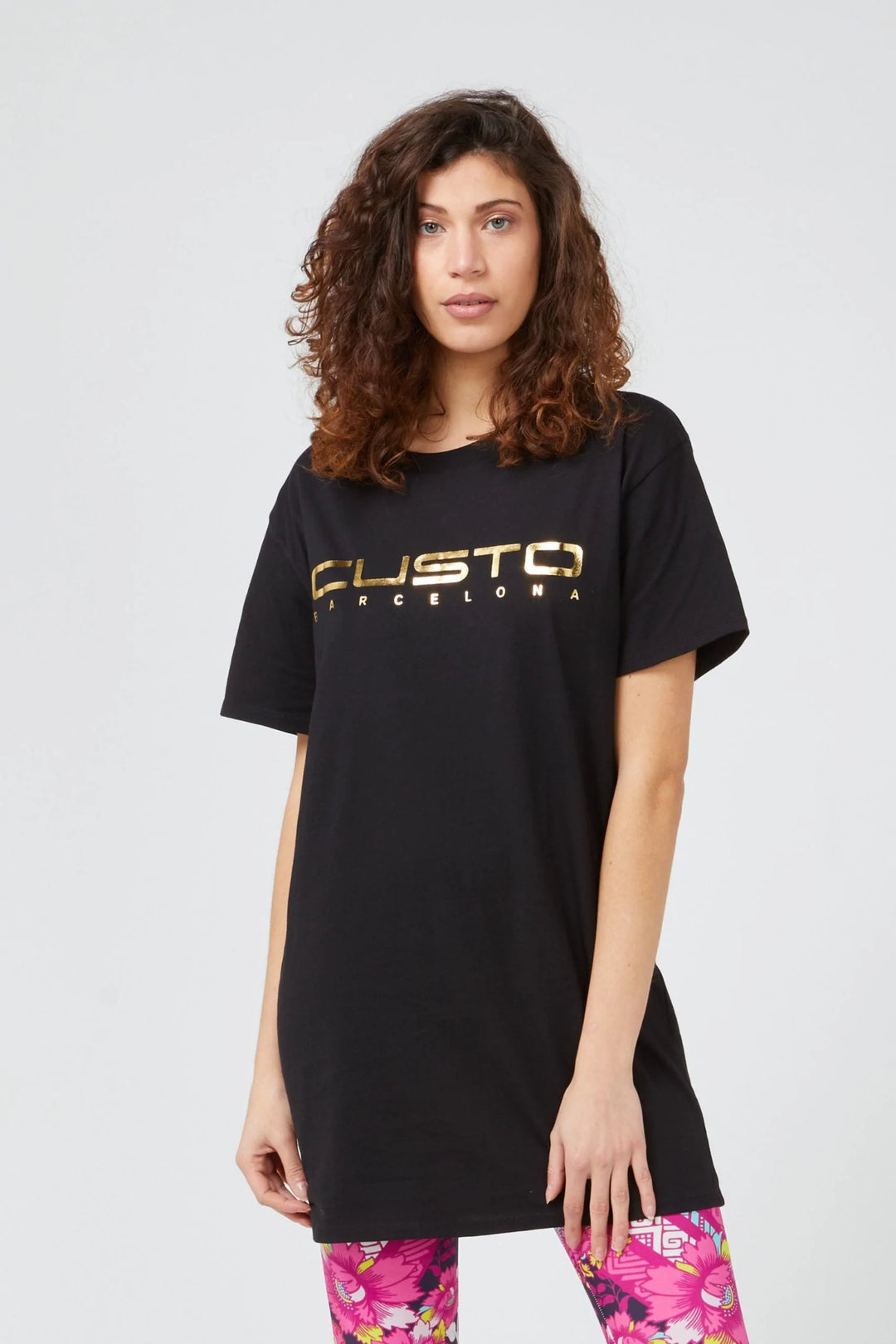 Custo Barcelona Black Cotton Tops & T-Shirt Black, Custo Barcelona, feed-1, M, S, Tops & T-Shirts - Women - Clothing at SEYMAYKA